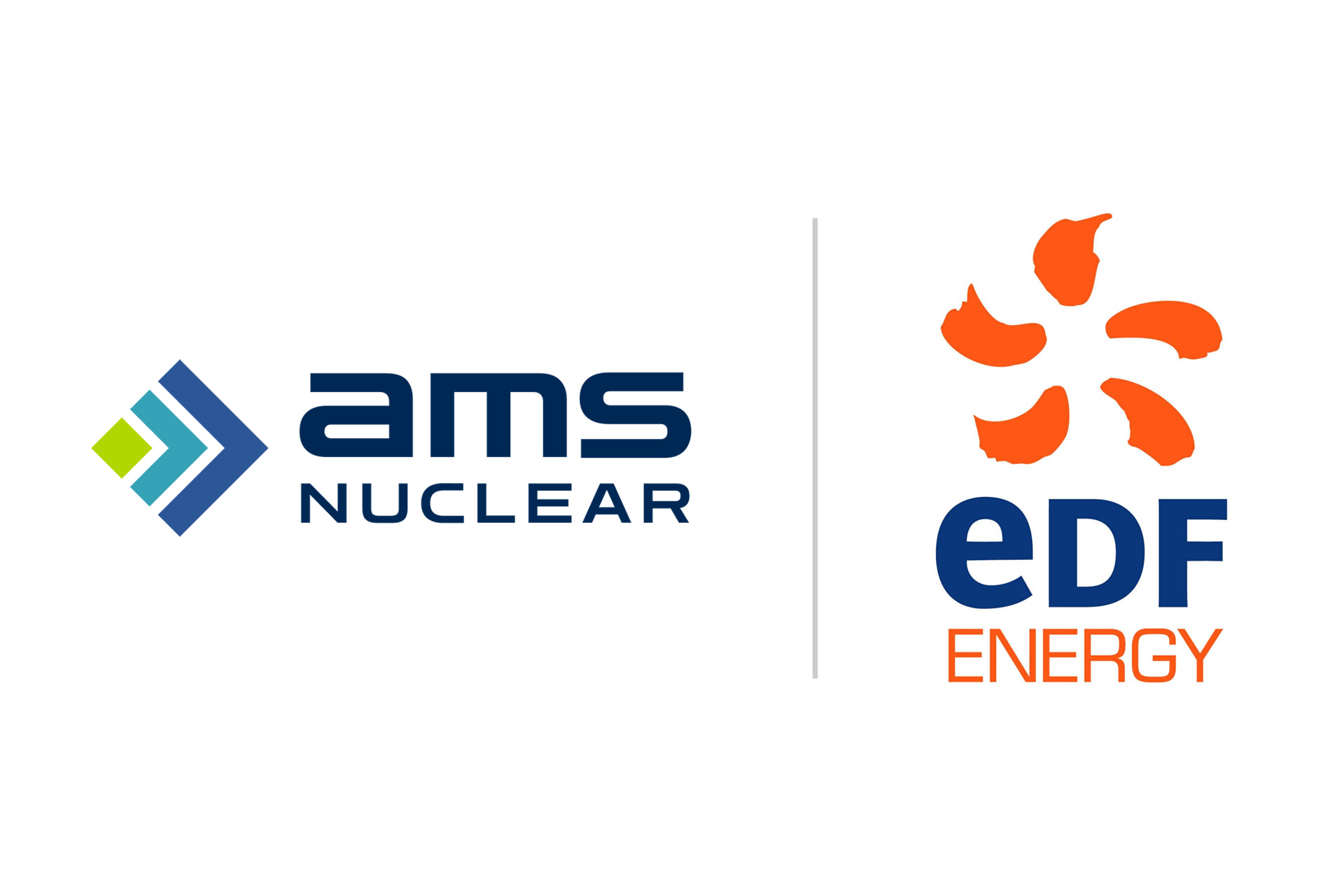 AMS Nuclear and EDF Energy logos