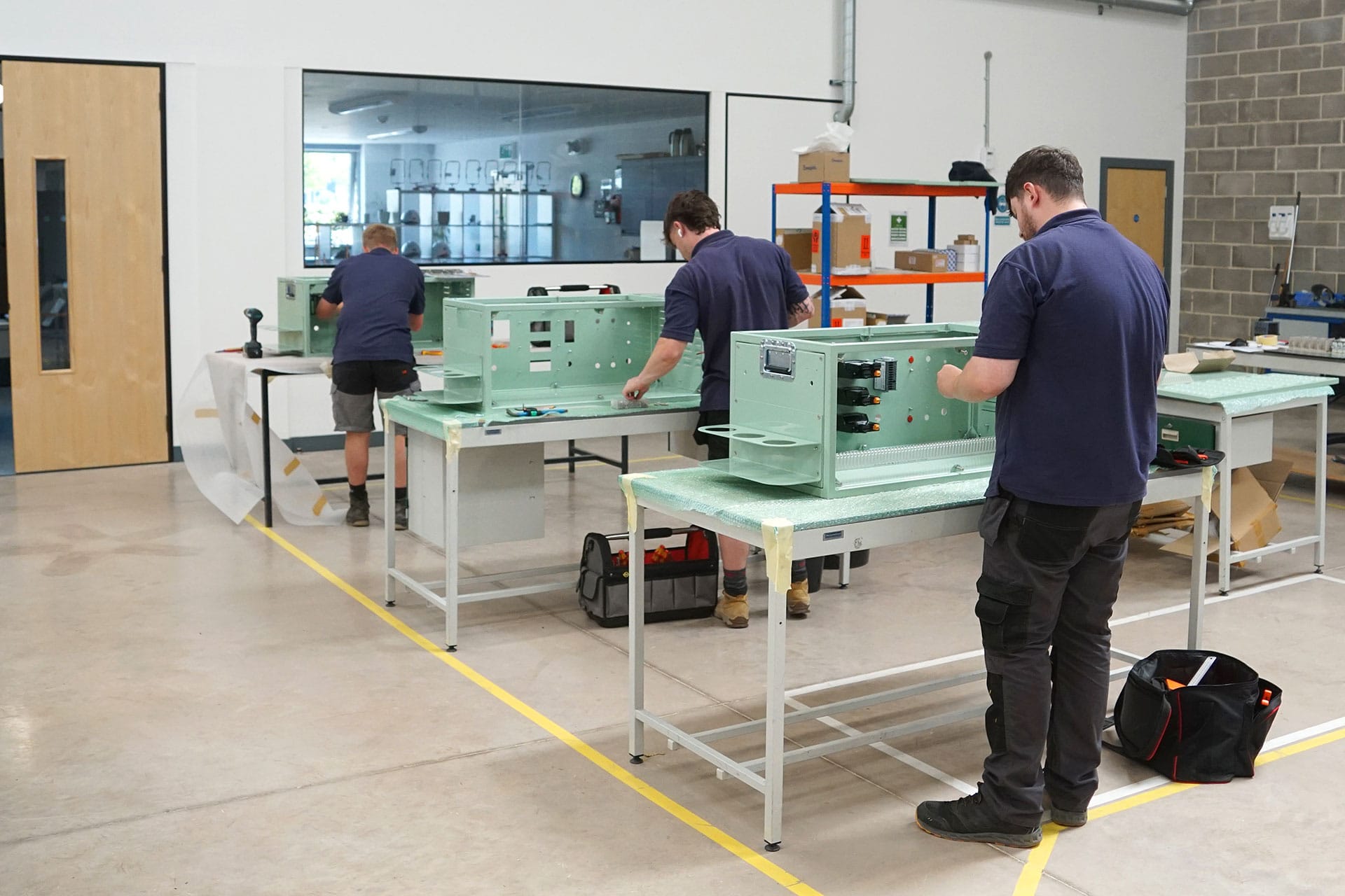 AMS Workshop facilities and people working from behind